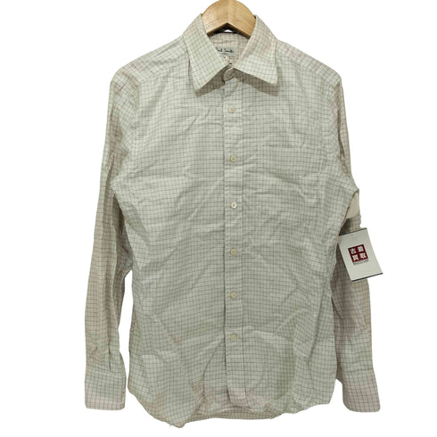 ポールスミス Paul Smith チェック柄 襟芯 ロングスリーブシャツ メンズ import:M