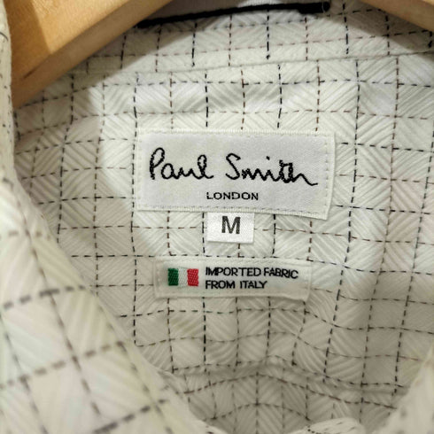ポールスミス Paul Smith チェック柄 襟芯 ロングスリーブシャツ メンズ import:M