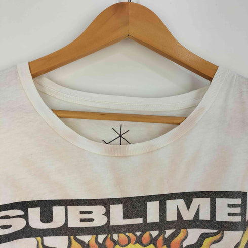 LIFE タイ製 プリント タイダイ クルーネック バンドTシャツ メンズ import:L