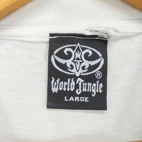 袖シングル両面プリントクルーネックTシャツ メンズ JPN:L