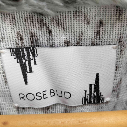ローズバッド ROSE BUD アニマル フリース 切替 プルオーバー ボア ジャケット レディース