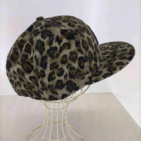ニューエラ NEW ERA 59FIFTY チームロゴ刺繍 レオパード柄コーデュロイキャップ メンズ 7 5/8