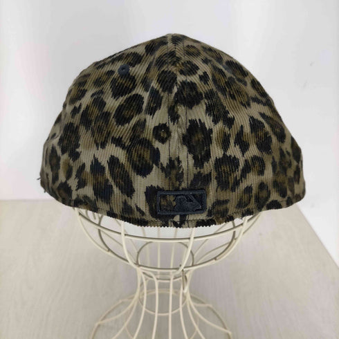 ニューエラ NEW ERA 59FIFTY チームロゴ刺繍 レオパード柄コーデュロイキャップ メンズ 7 5/8