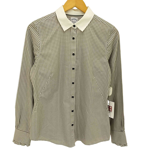 ブルックスブラザーズ BROOKS BROTHERS FITTED NON IRON チェック クレリック L/S シャツ レディース 6
