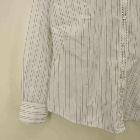 ブルックスブラザーズ BROOKS BROTHERS FITTED NON IRON 丸襟 ストライプ L/S ドレス シャツ レディース 6