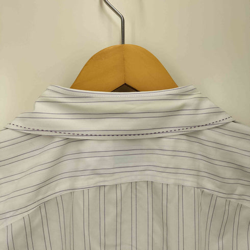 ブルックスブラザーズ BROOKS BROTHERS FITTED NON IRON 丸襟 ストライプ L/S ドレス シャツ レディース 6