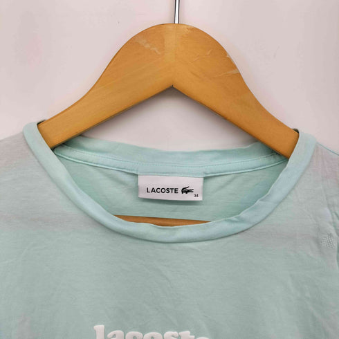 ラコステ LACOSTE ネームロゴデザインクルーネックTシャツ レディース 34
