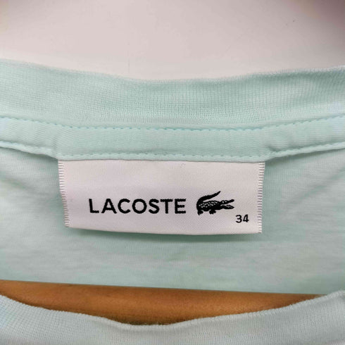 ラコステ LACOSTE ネームロゴデザインクルーネックTシャツ レディース 34