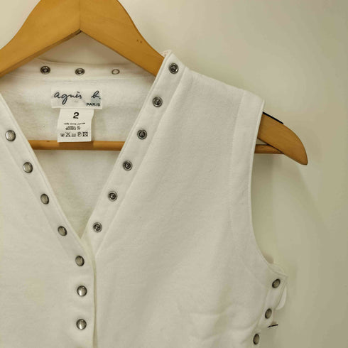 アニエスベー agnes b. PARIS ノースリーブ コットン ジレ レディース 2