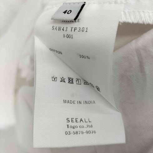 シーオール SEEALL 24SS V NECK SHIRT レディース JPN:40