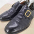 サルヴァトーレフェラガモ Salvatore Ferragamo モンクストラップレザーシューズ メンズ UK:7.5