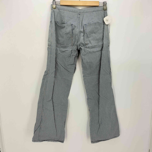 GROWN IN THE SUN ヒッコリーストライプ フレア ワークパンツ レディース O