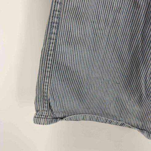 GROWN IN THE SUN ヒッコリーストライプ フレア ワークパンツ レディース O