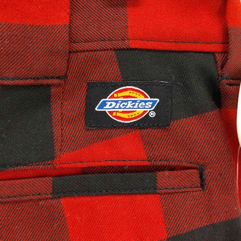 ディッキーズ Dickies LAB RAT ブロックチェックワイドパンツ メンズ 34
