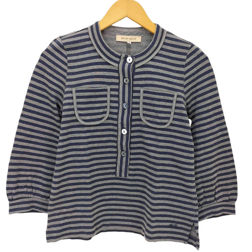 シーバイクロエ SEE BY CHLOE ボーダー プルオーバー カットソー レディース EUR:40