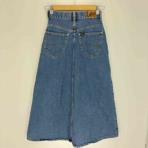 リー Lee 別注 5P ジップアップ タック デニム マキシスカート レディース S