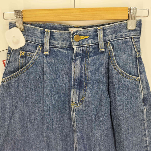 リー Lee 別注 5P ジップアップ タック デニム マキシスカート レディース S