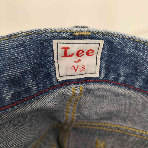 リー Lee 別注 5P ジップアップ タック デニム マキシスカート レディース S