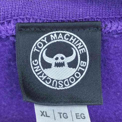 トイマシーン TOY MACHINE 両面プリントトレーナー メンズ import:XL