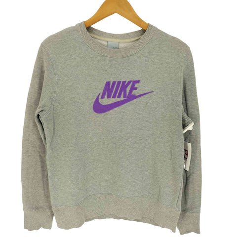 ナイキ NIKE 00S グレータグ フェルトロゴ スウェット トレーナー 2005年製 レディース import:L