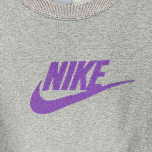 ナイキ NIKE 00S グレータグ フェルトロゴ スウェット トレーナー 2005年製 レディース import:L