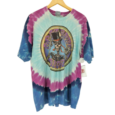 リキッドブルー LIQUID BLUE 90s 両面プリントタイダイ柄バンドTシャツ メンズ JPN:XL