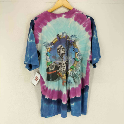 リキッドブルー LIQUID BLUE 90s 両面プリントタイダイ柄バンドTシャツ メンズ JPN:XL