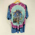 リキッドブルー LIQUID BLUE 90s 両面プリントタイダイ柄バンドTシャツ メンズ JPN:XL