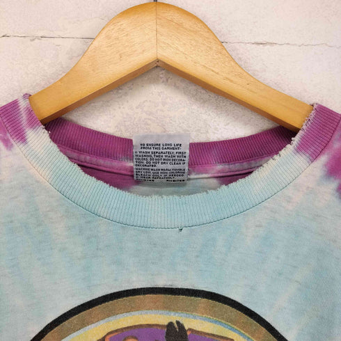 リキッドブルー LIQUID BLUE 90s 両面プリントタイダイ柄バンドTシャツ メンズ JPN:XL