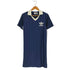 アディダスオリジナルス adidas Originals S/S DRESS (PINST) ニット襟付き半袖ワンピース レディース JPN:L