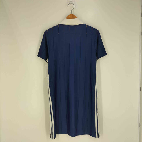 アディダスオリジナルス adidas Originals S/S DRESS (PINST) ニット襟付き半袖ワンピース レディース JPN:L