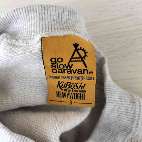 ゴースローキャラバン go slow caravan 空紡糸裏毛 スーパー銭湯 ラグランクルースウェット メンズ JPN:3