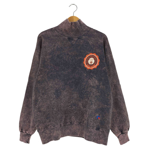 ラッセルアスレチック RUSSELL ATHLETIC 90s USA製 HIGH Cotton ロゴ刺繍 プリント ハイネック スウェット メンズ import:L