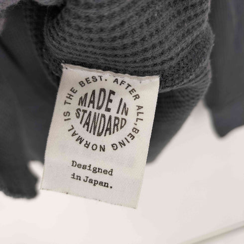 MADE IN STANDARD ワッフルドロップショルダーヘンリーネックプルオーバー メンズ JPN:M