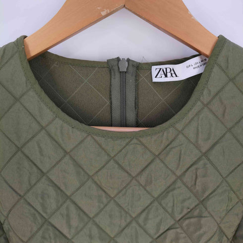 ザラ ZARA Contrast Quilting Blouse コントラスト キルティング ブラウス レディース import:L