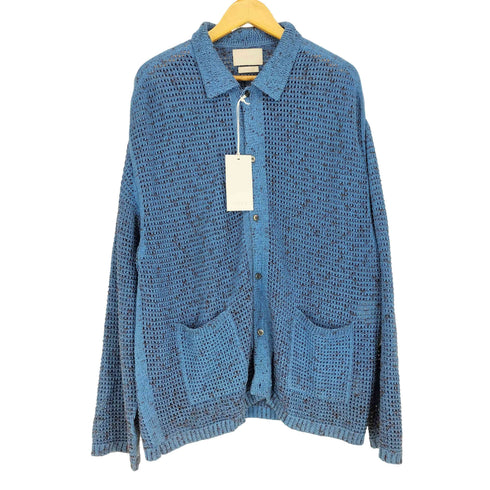 ヨーク YOKE MESH KNITTED BUTTONED CARDIGAN メンズ JPN:4