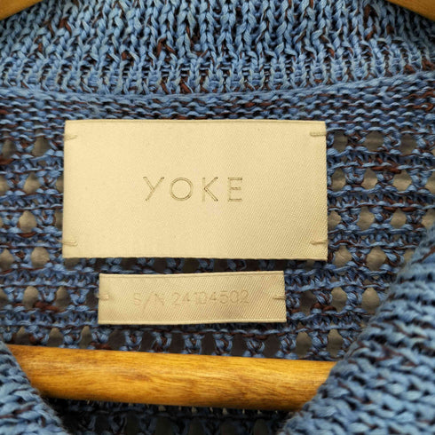 ヨーク YOKE MESH KNITTED BUTTONED CARDIGAN メンズ JPN:4