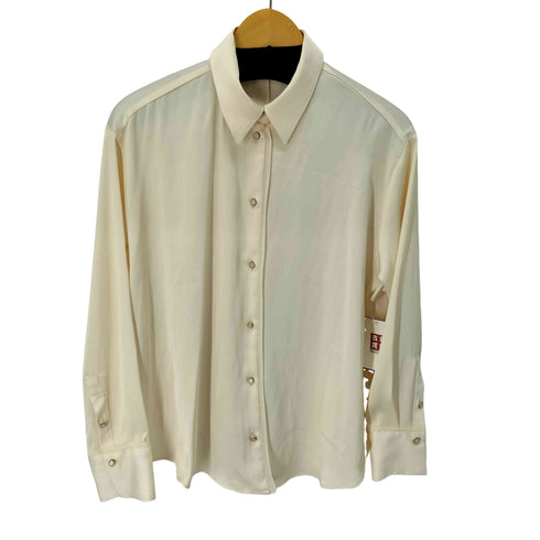 ザラ ZARA L/S サテンシャツ レディース import:M