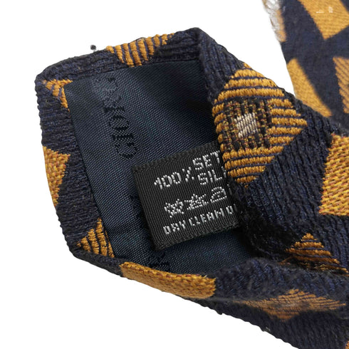 ジョルジオアルマーニ Giorgio Armani 90S イタリア製 黒タグ 織り 総柄 シルク ネクタイ メンズ