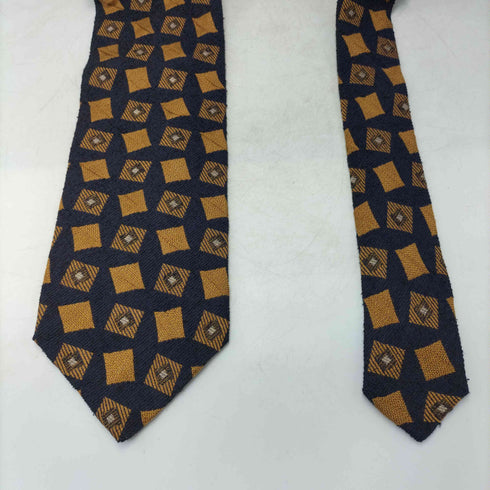 ジョルジオアルマーニ Giorgio Armani 90S イタリア製 黒タグ 織り 総柄 シルク ネクタイ メンズ