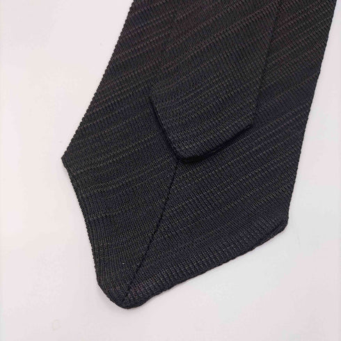 ジョルジオアルマーニ Giorgio Armani 90S イタリア製 黒タグ レーヨン混 ストライプ シアー トラッド ネクタイ メンズ