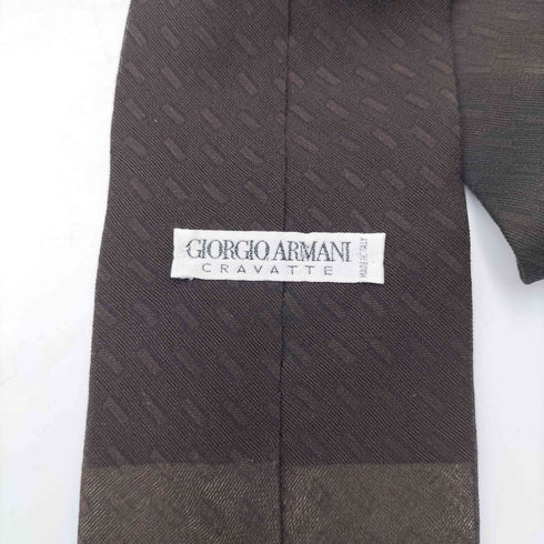 ジョルジオアルマーニ Giorgio Armani 90S イタリア製 白タグ CRAVATTE シャドー 総柄 シルク ネクタイ メンズ