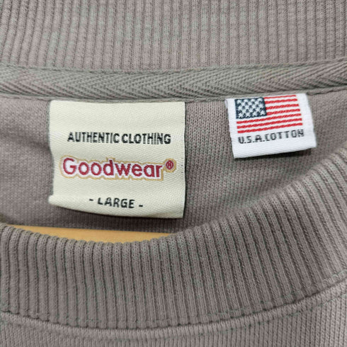 グッドウェア Goodwear USAコットン無地クルーネックトレーナー USACOTTON クルーネック スウェット メンズ import:L
