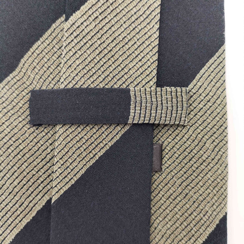 ジョルジオアルマーニ Giorgio Armani 90s イタリア製 黒タグ ストライプ トラッド シルク ネクタイ メンズ