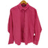 ザラ ZARA ストライプ フルイドシャツ レディース import:M