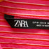 ザラ ZARA ストライプ フルイドシャツ レディース import:M