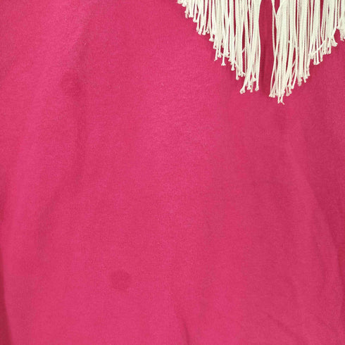 LOBEL USA製 フリンジデザインTシャツ レディース