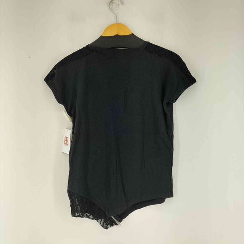 MAISON GILFY フロントプリントジップデザインカットソー レディース