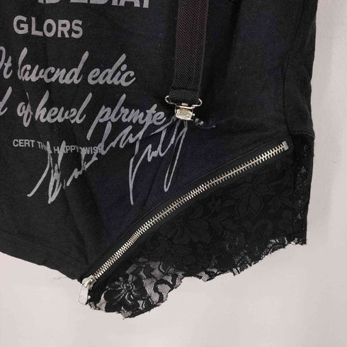 MAISON GILFY フロントプリントジップデザインカットソー レディース