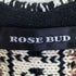ローズバッド ROSE BUD リネンコットン フリンジ ノースリーブ ニット ベスト レディース FREE